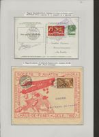 1926 + 1927 Flugpost Umschlag Karte La Chaux-de-Fonds +++