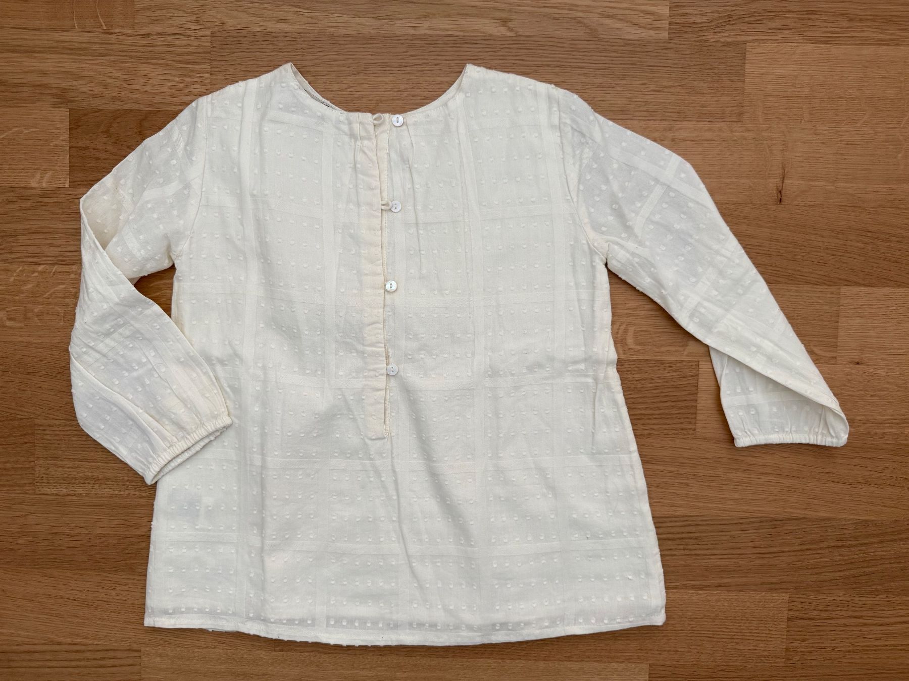 Camicette, T-shirt & Top: Weisse Bluse, Gr 116 – Usato da Hünibach venduto da rotestandem01