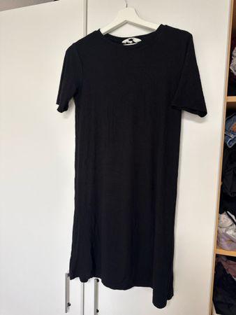 H&M Black Ribbed Dress, Size Small, Summer Essential!