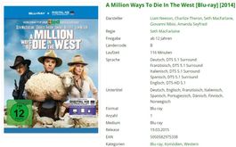 A Million Ways To Die In The West (Bluray)