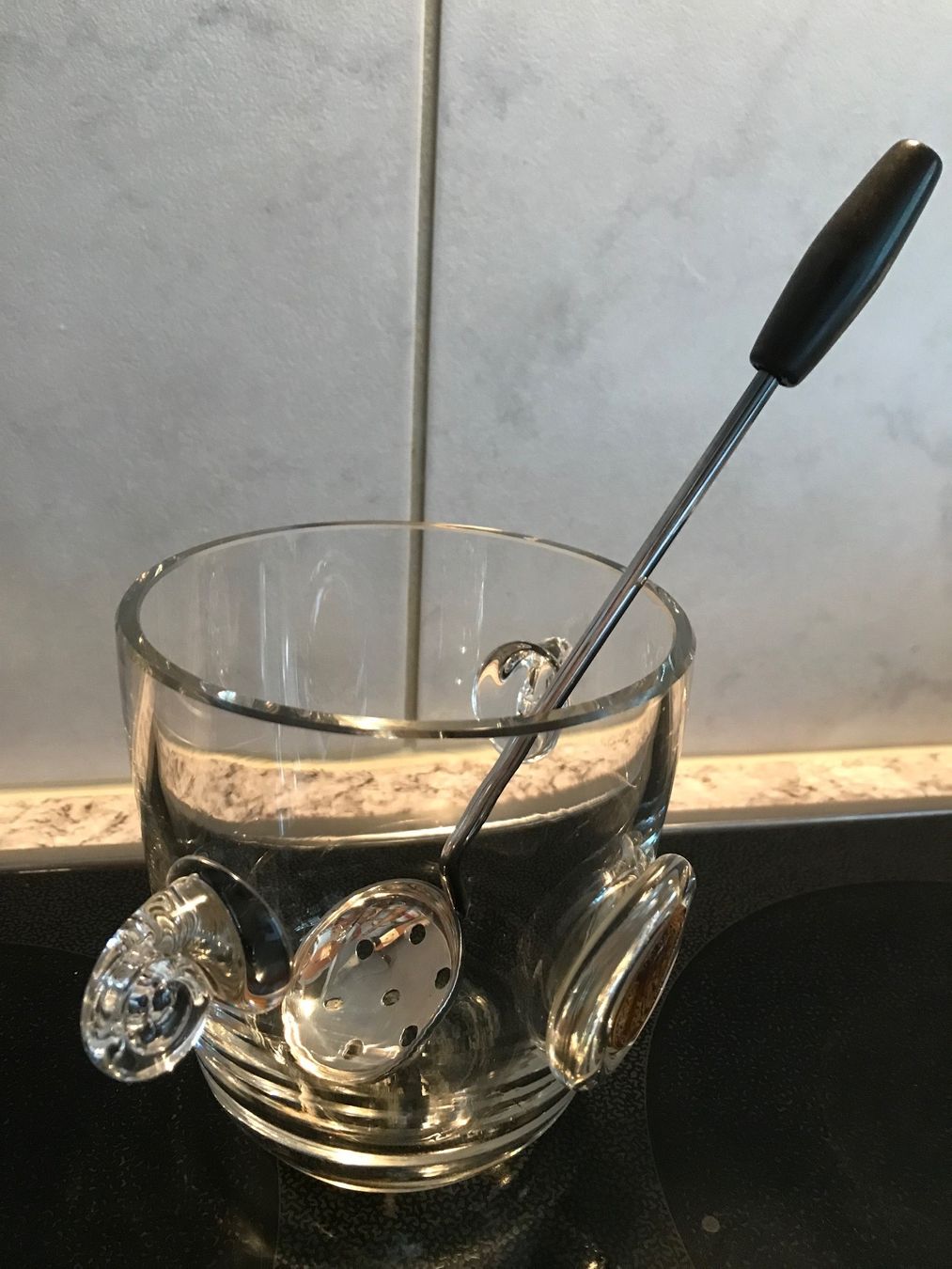 Altro: Cocktail Kristallglas Eiskübel mit versilbertem Eislöffel – Usato da Oberwil BL venduto da elk_wf5x 5
