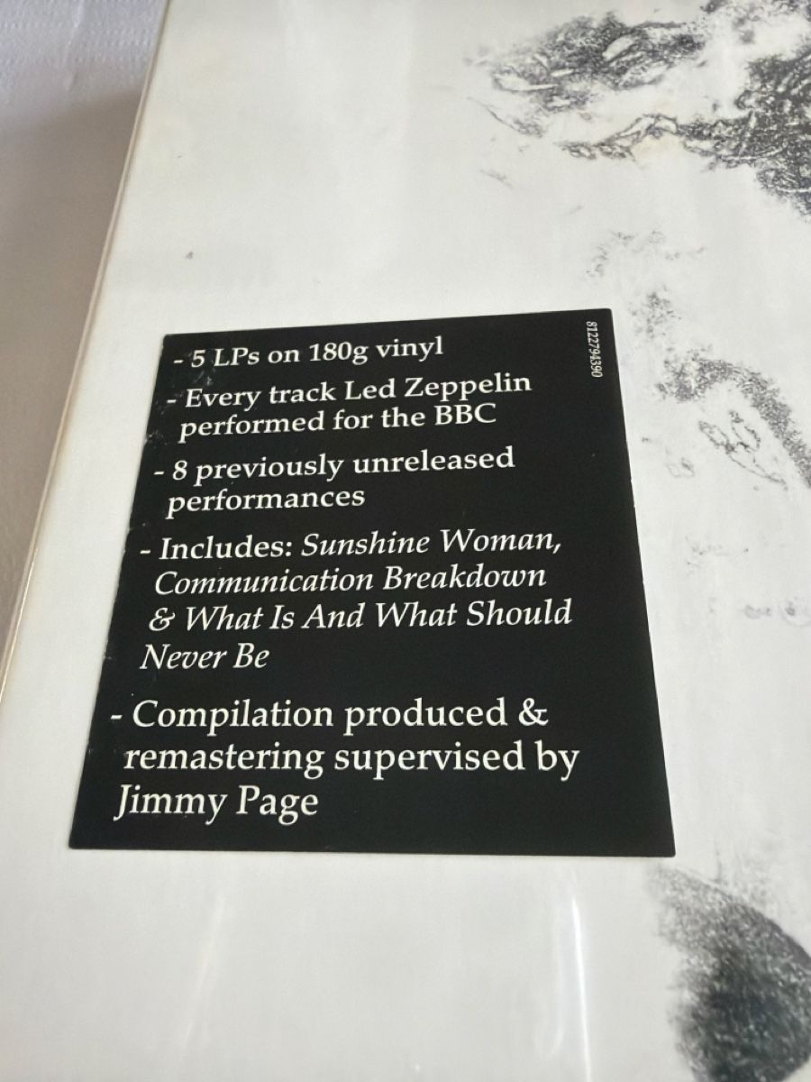 Dischi in vinile: Led Zeppelin - The Complete BBC Sessions - 5 LPs - OVP – Nuovo e nell'imballaggio originale da Schaffhausen venduto da Sonne25 1