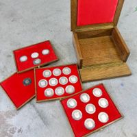 Medaillen-Set: Schweizer Kantone, 1150g Feinsilber