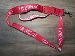 Longe publicitaire Generali rouge, état neuf! Rare!