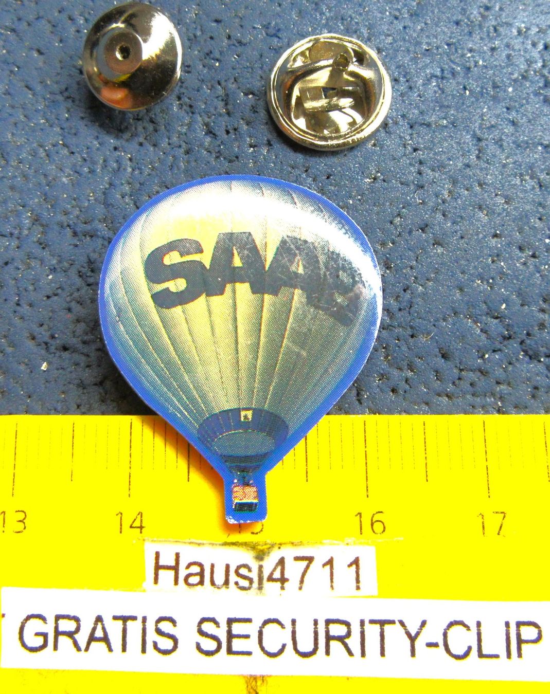 Saab Placchette & Badge: SAAB HEISSLUFT-BALLON AUTO PIN – Usato da Ettingen venduto da Hausi4711