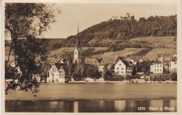Stein am Rhein (SH)Ortsansicht mit Schloss Hohenklingen.1941