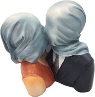Magritte Replik Skulptur " Verliebte“