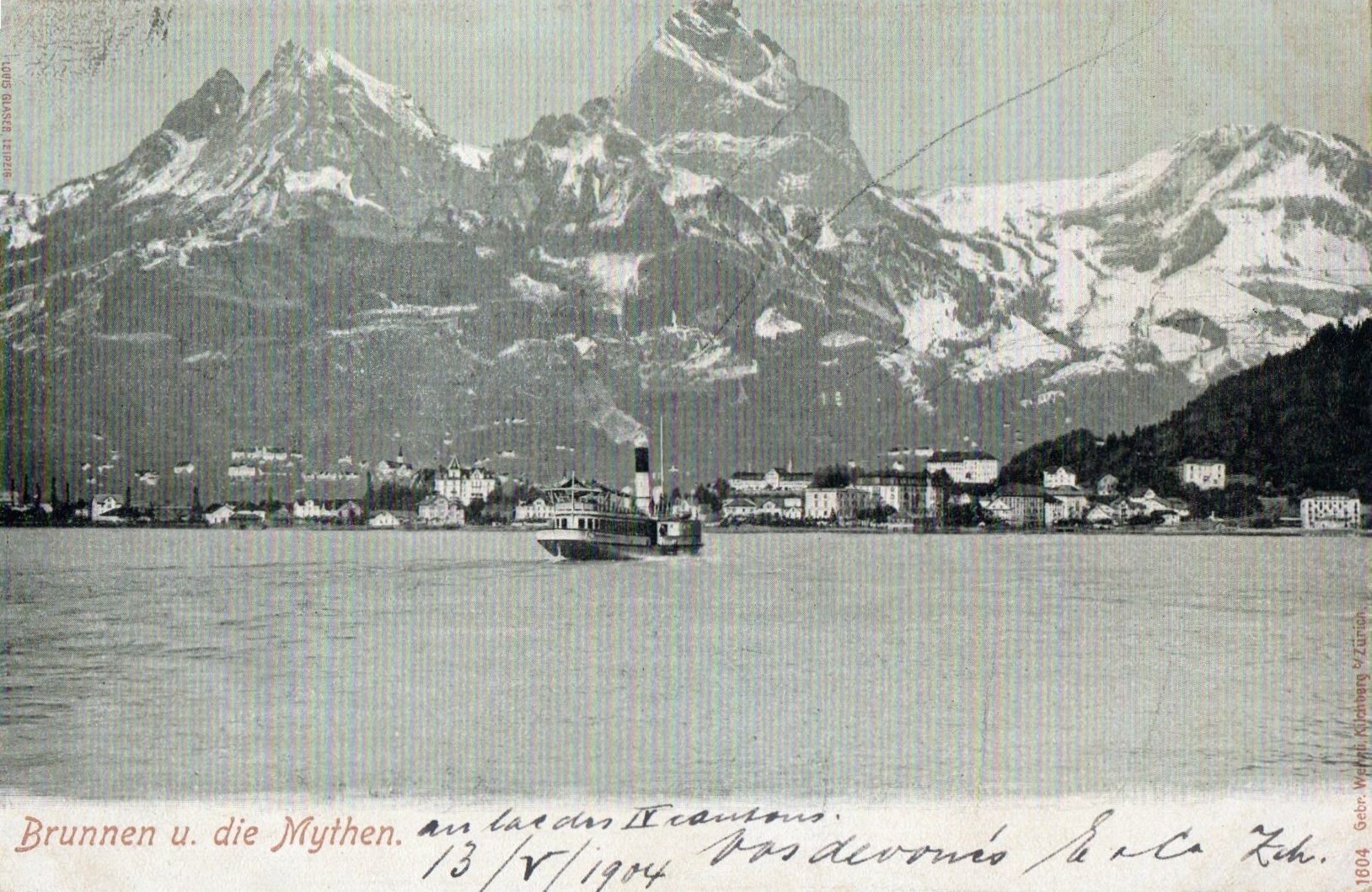 Cartoline postali: Brunnen und die Mythen – Usato da Melano venduto da pisonsdro