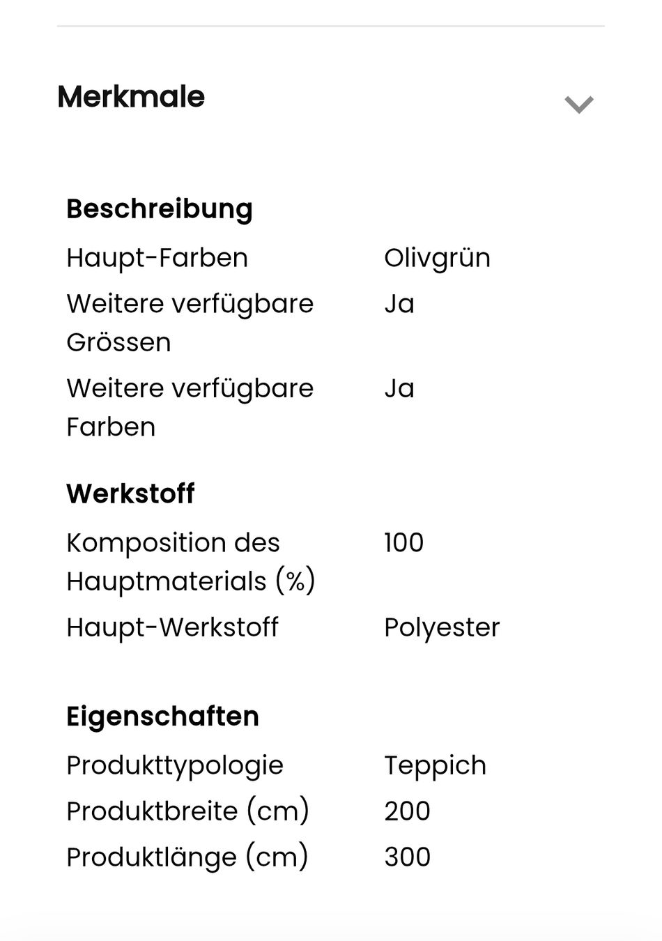 Conforama Teppiche: Teppich Olivgrün Polyester 200x300 cm neu – Neu (gemäss Beschreibung) aus Zug von Asamara 3