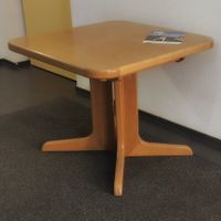 Esstisch Eiche massiv, ausziehbar 90x90/155x90