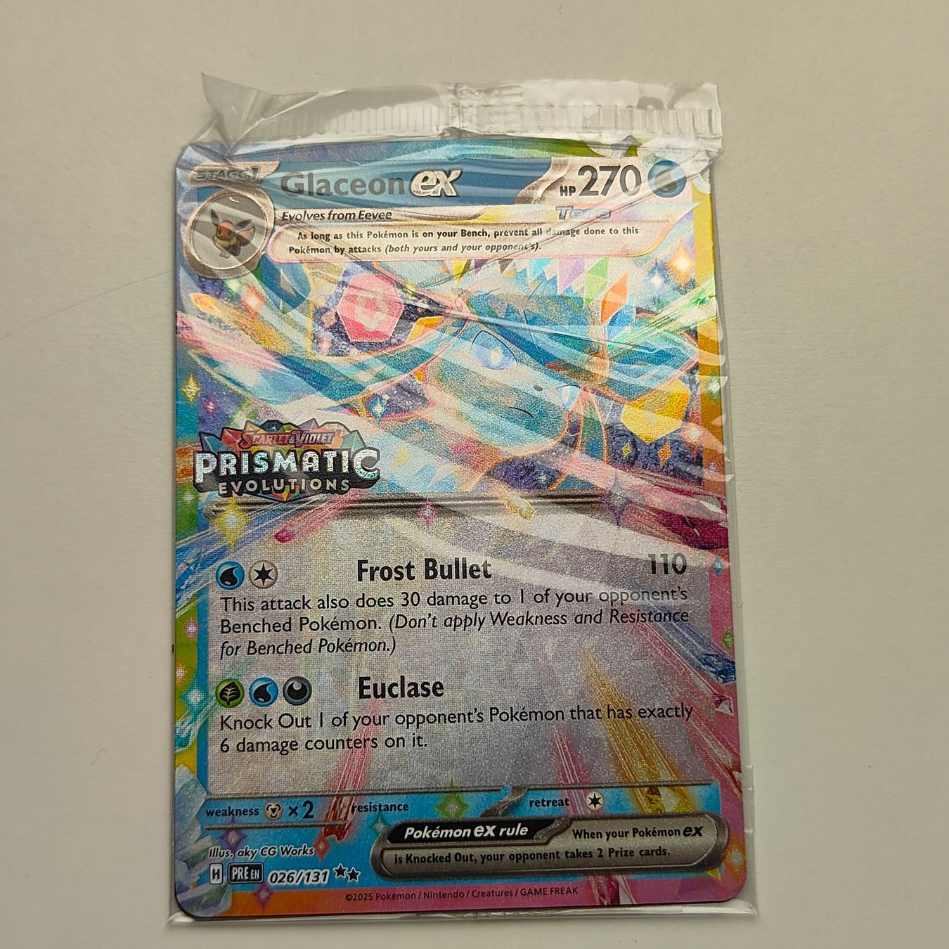 Pokémon Sammelbilder & Trading cards: Pokemon Glaceon Ex Prismatic Evolution Stamp Sealed ab 1 chf – Neu und originalverpackt aus Thalwil von FigurenFreunde