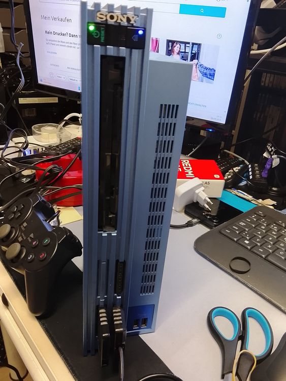 PlayStation 2 PS2 Slim Azure Blue - Limited Edition! (Gebraucht) in ...