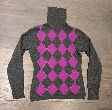 Toller Kaschmir Pullover mit Pailletten    Gr.S
