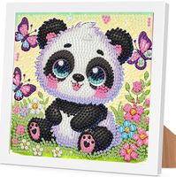 Diamond Painting Panda & Schmetterlinge-9-Brahmen-326