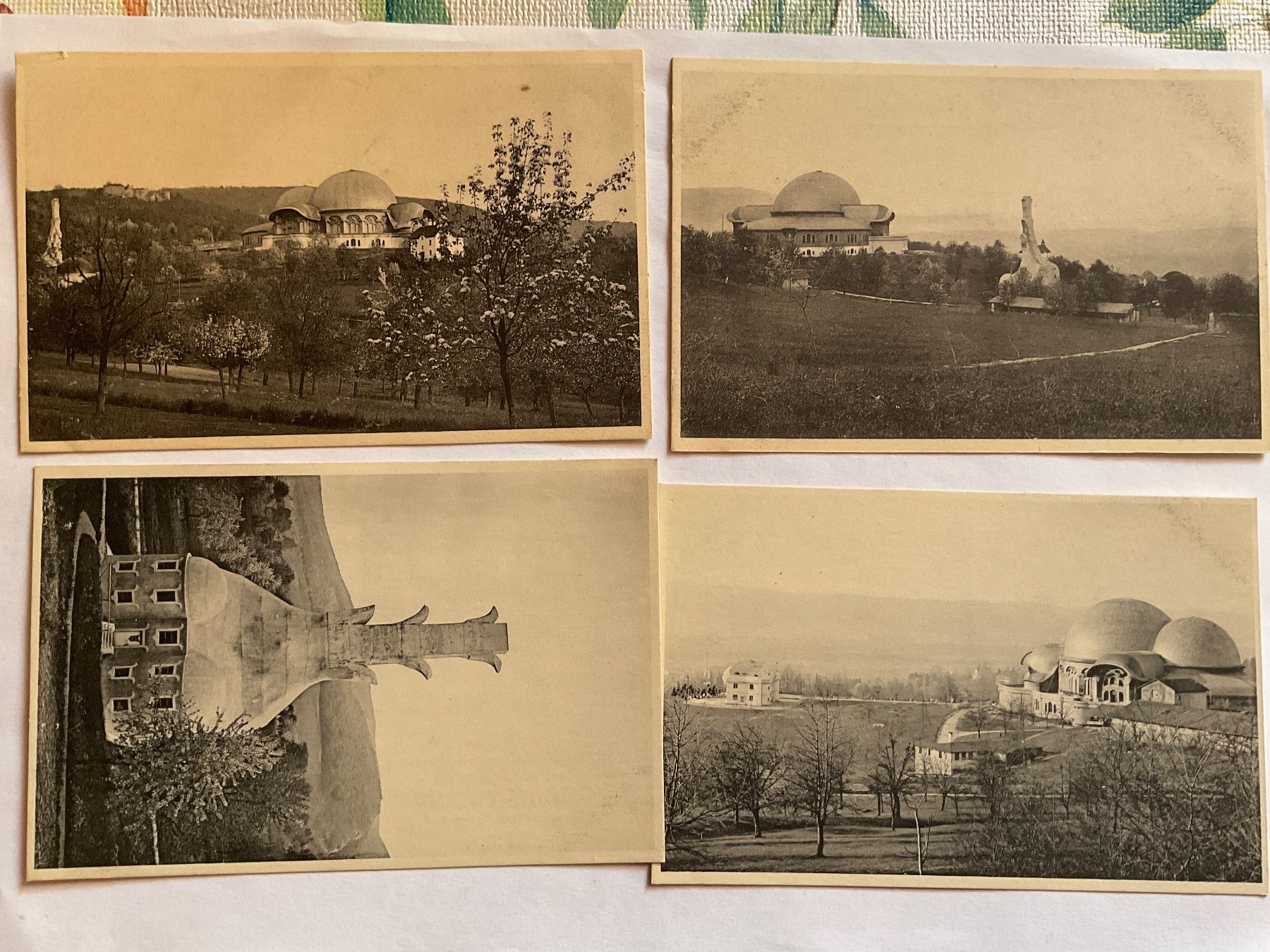 Cartoline postali: Set 8 Ansichtskarten Goetheanum Dornach, 1920 – Usato da Tecknau venduto da bleilaus 1