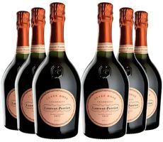 6 FLASCHE LAURENT-PERRIER ROSE VINTAGE CHAMPAGNER