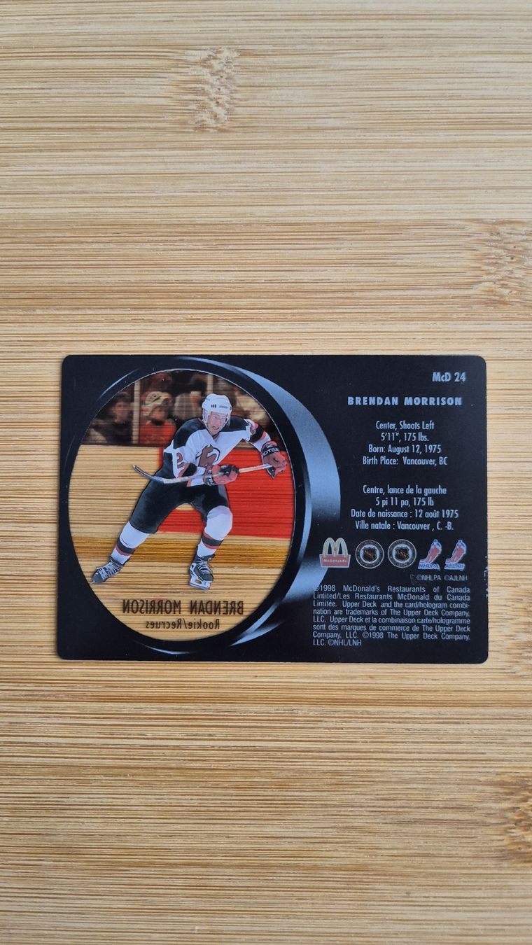 NHL Sammelbilder & Trading cards: NHL New Jersey Devils Brendan Morrison – Gebraucht aus Bellach von paedu-1980 1