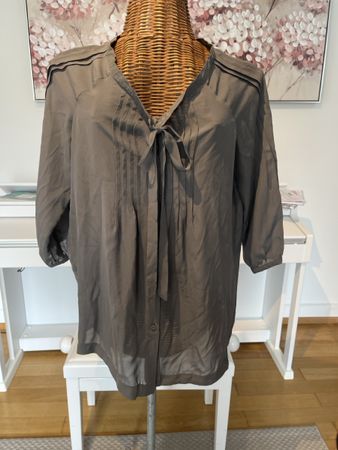 Seidenbluse, XL (L) mit Schleife, GAP, neu