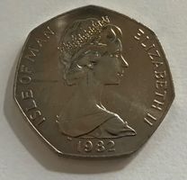 Isle of Man 50 Pence 1982 Christmas