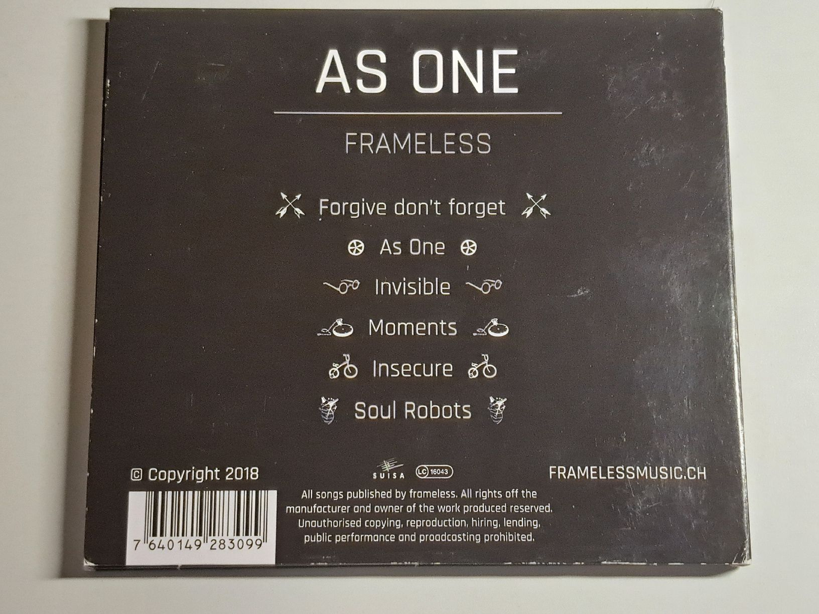 CDs: FRAMELESS - As One – Gebraucht aus Wichtrach von LuckyLuke69 1
