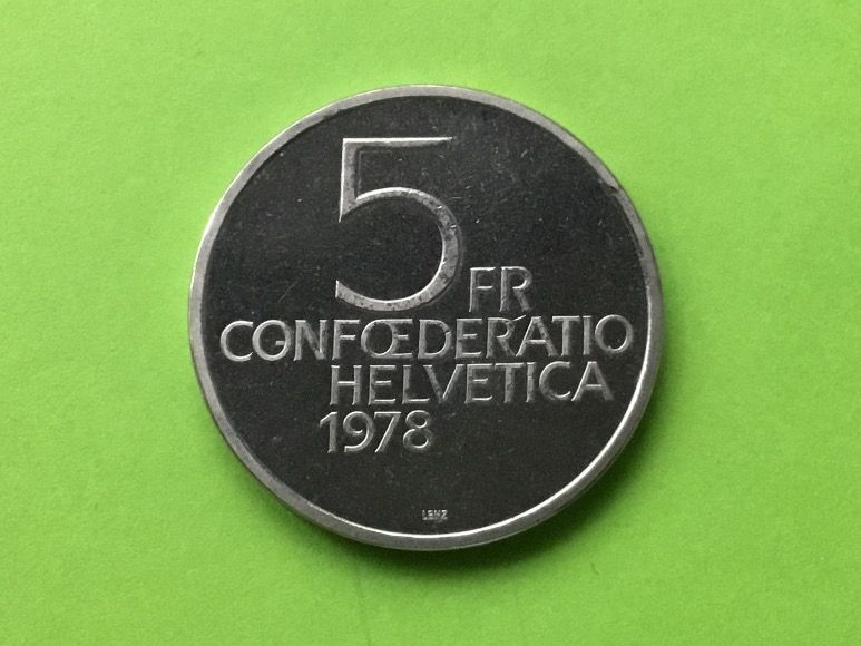 Tutti le monete: 5 Franken DUNANT 1978 Stgl – Nuovo (secondo la descrizione) da St. Margrethen SG venduto da alfapeugeot10 4
