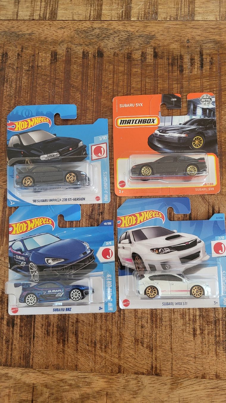 Hot Wheels Modellautos: Hot Wheels Subaru Autos 4er Set Neu – Neu und originalverpackt aus Jona von mjo_f5t2