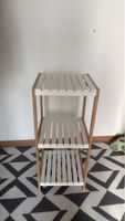 Regal mit 3 Etagen Holz und weiss