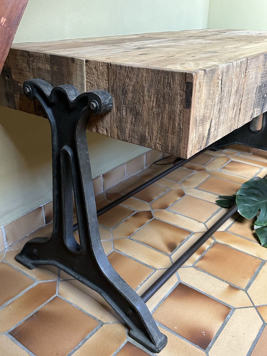 Tavoli: Unique Industrial Style Wooden  Table with Drawer – Usato da Vevey venduto da ledidream 5