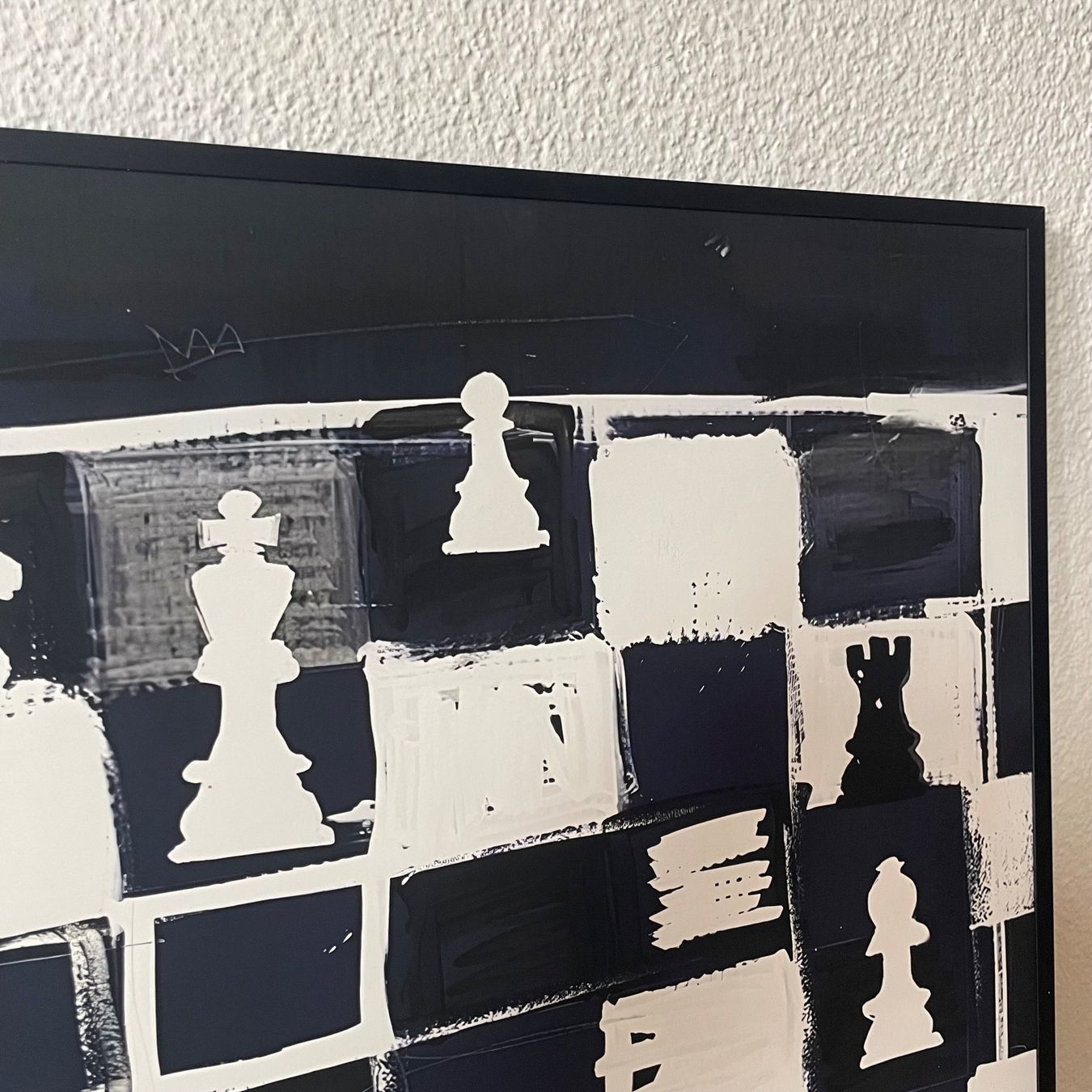 Poster & Bilder: Schach Chess Bild Moderne Kunst Expressionismus König Dame – Neu (gemäss Beschreibung) aus St. Niklausen LU von Stefan_Bammert_Art 1