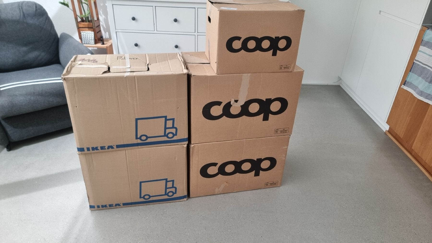 Cartons: Umzugskartons 5 Stk – D'occasion à Rüschlikon par xXLenarduzziXx