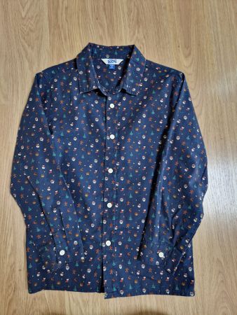 Lässiges Weihnachtshemd / Hemd für Weihnachten KIDS 128