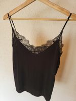 Schwarzes Top mit Spitze, Grösse 36, neuwertig