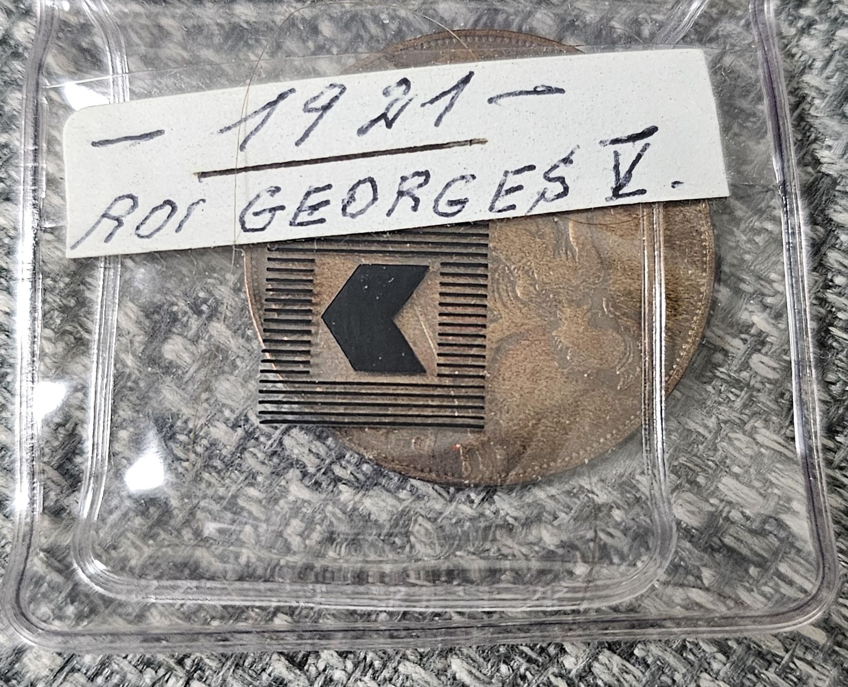 Tutti le monete: ONE PENNY 1921-  ROI GEORGES V – Usato da Genève venduto da Fresko01 2