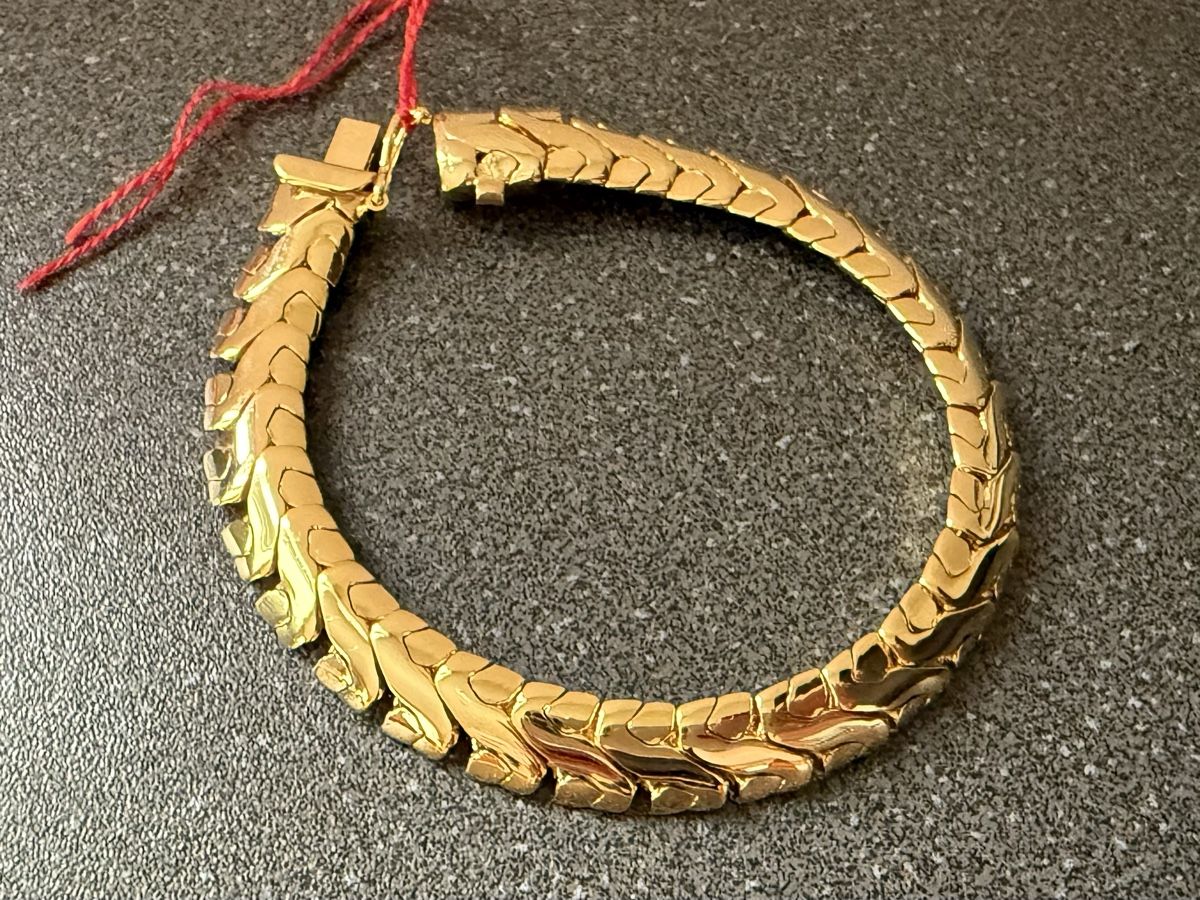 Armbänder & -reifen: ✨Vintage Goldfarbene Armband – Gebraucht aus Lamone von LaCantinaMagica 3