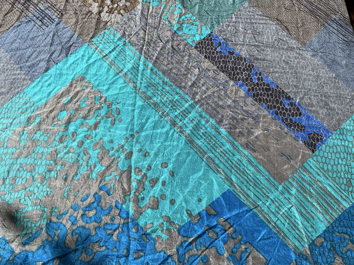 Foulards, Tücher & Schals: Ahmaddy Seidenschal 200 x 110 Türkis – Gebraucht aus Basel von Genie2 2