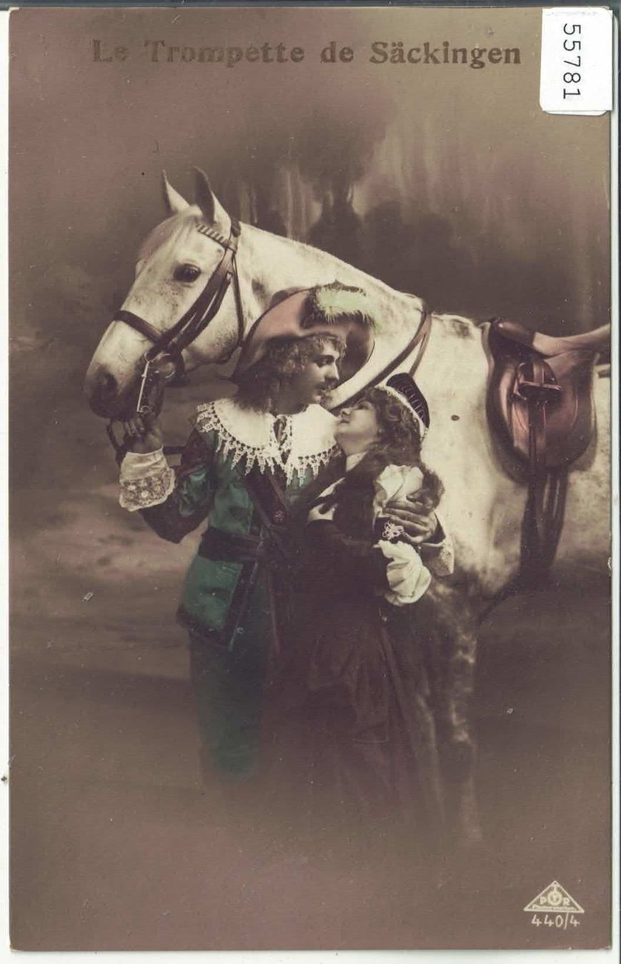 Cartoline postali: Le Trompette de Säckingen – Usato da Ettingen venduto da Kartenplanet