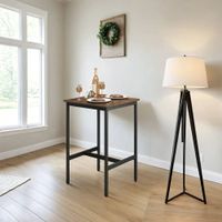 Stehtisch Bartisch hoher Esstisch Stahlgestell 60x60 HELIOS