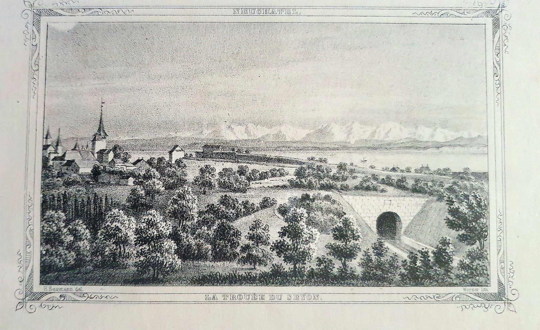 Incisioni: Gravure Neuchâtel – Usato da Les Brenets venduto da SBO56 1