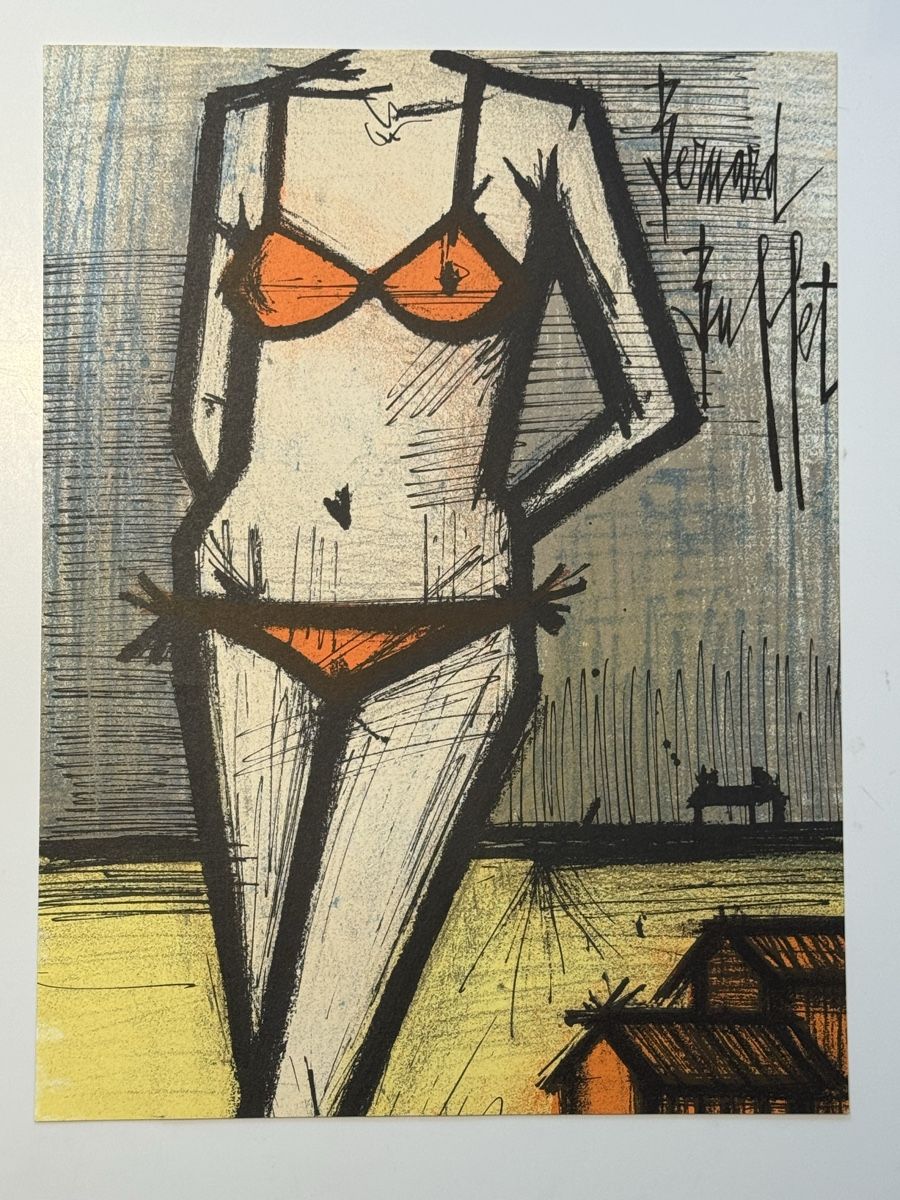 Grafica & Litografie: La Plage. Lithographie Bernard Buffet. 1967 – Usato da Chêne-Bougeries venduto da OB_Geneva 1