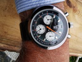 Nicolet Watch Chronograph Valjoux 7750 Panda Vintage