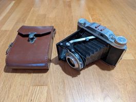 Agfa Record II soufflet avec étui en cuir - années 50
