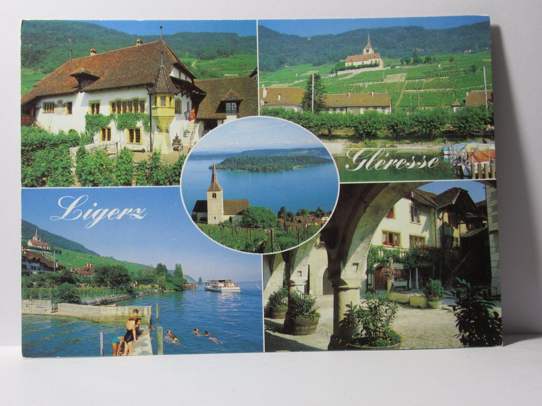 Cartoline postali: Ligerz  , Kirche   1991 – Usato da Grenchen venduto da Bluemchen1900 1