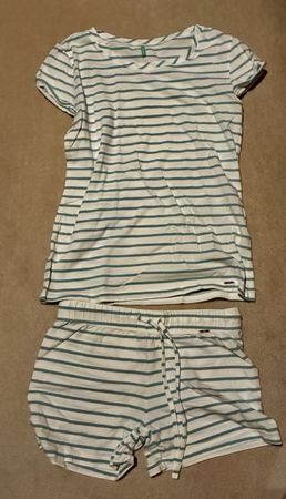 Pyjama set t-shirt shorts striped 