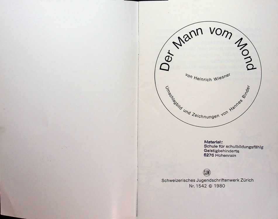 SJW 1542 Heinrich Wiesner Der Mann vom Mond EA 1980 Kaufen auf Ricardo