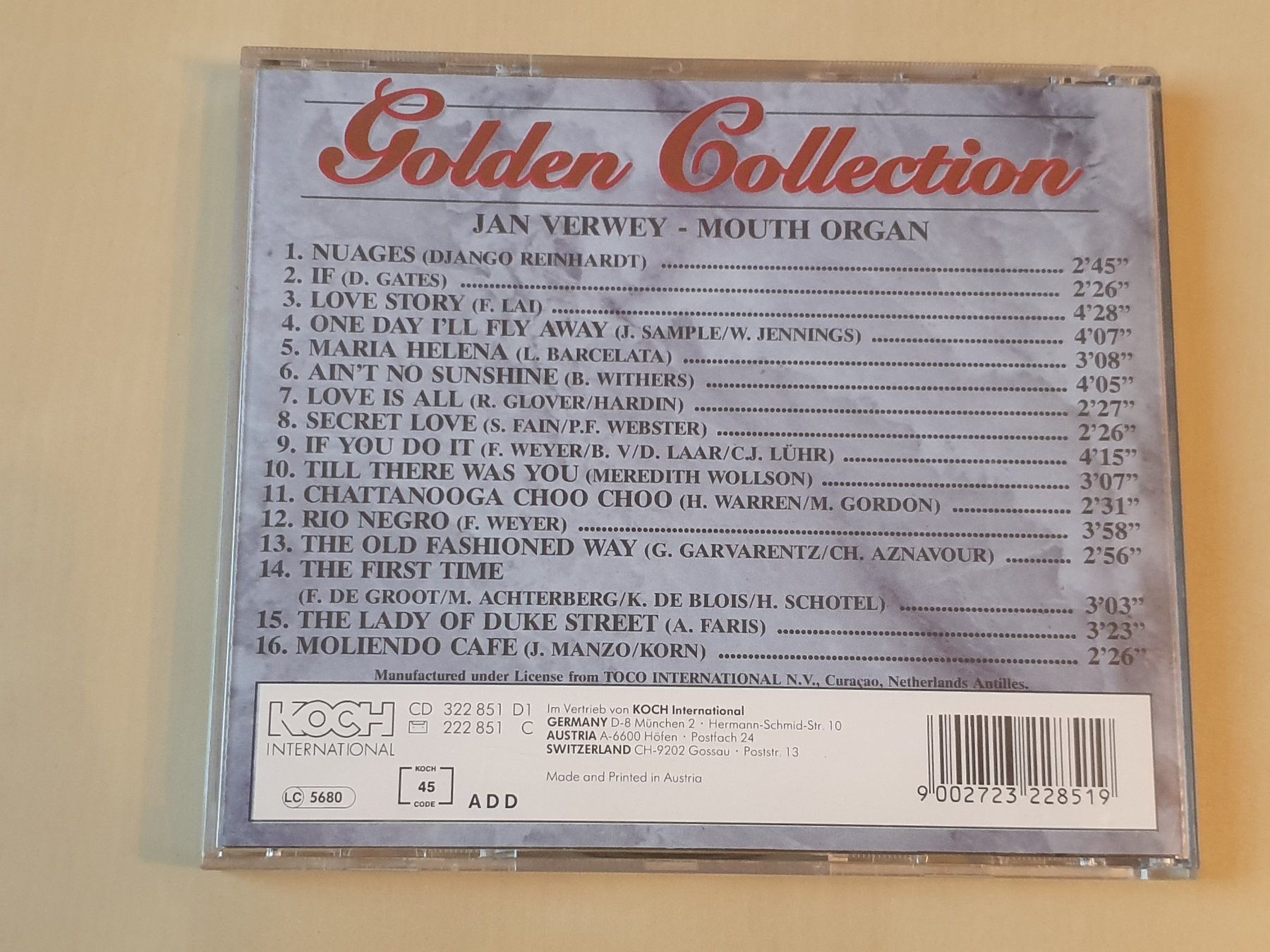 CDs: Golden Collection Mouth Organ – D'occasion à Stansstad par collectorsshop 1
