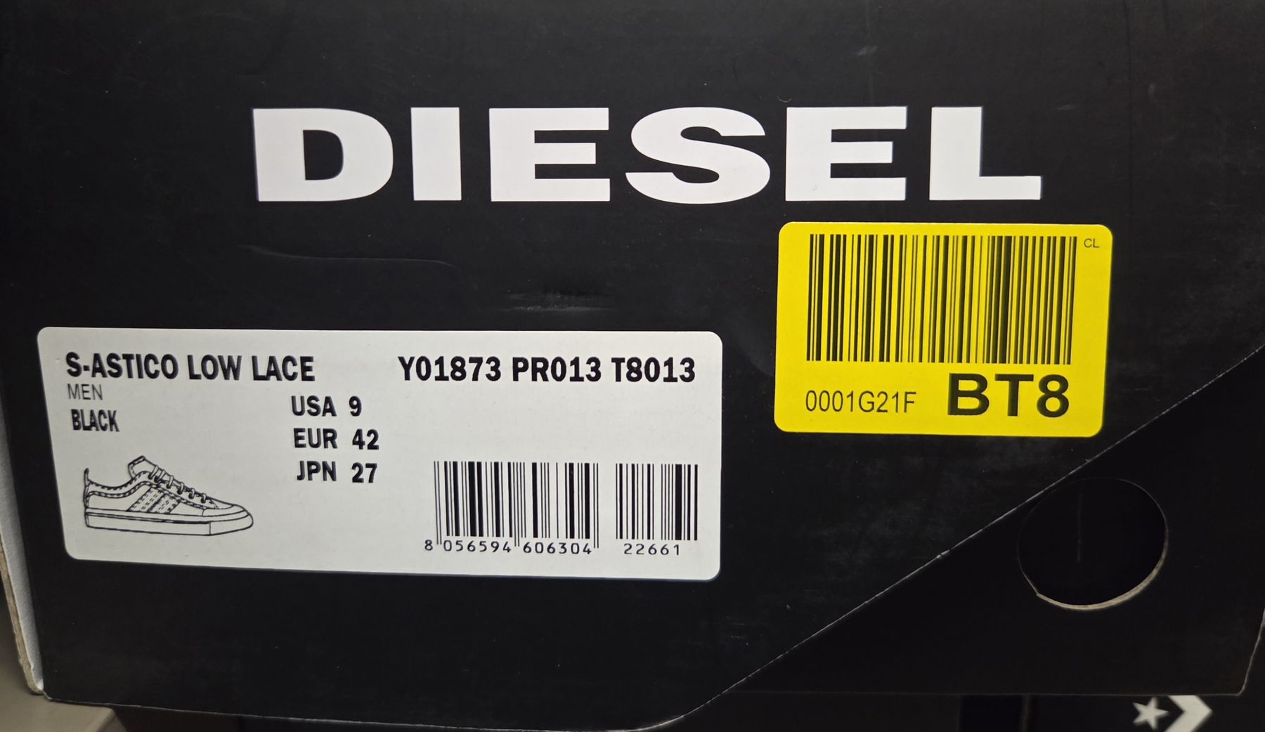 Diesel Scarpe da uomo: Schwarze Diesel Sneaker Gr. 42 mit Originalverpackung – Usato da Bülach venduto da DontPushTheButton 7