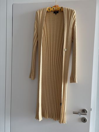 Theory Ribbed Knit Duster Cardigan - Size Small