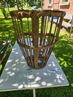 Antiker Erntekorb Holz, Erntehilfe Sommer Deko 🧺
