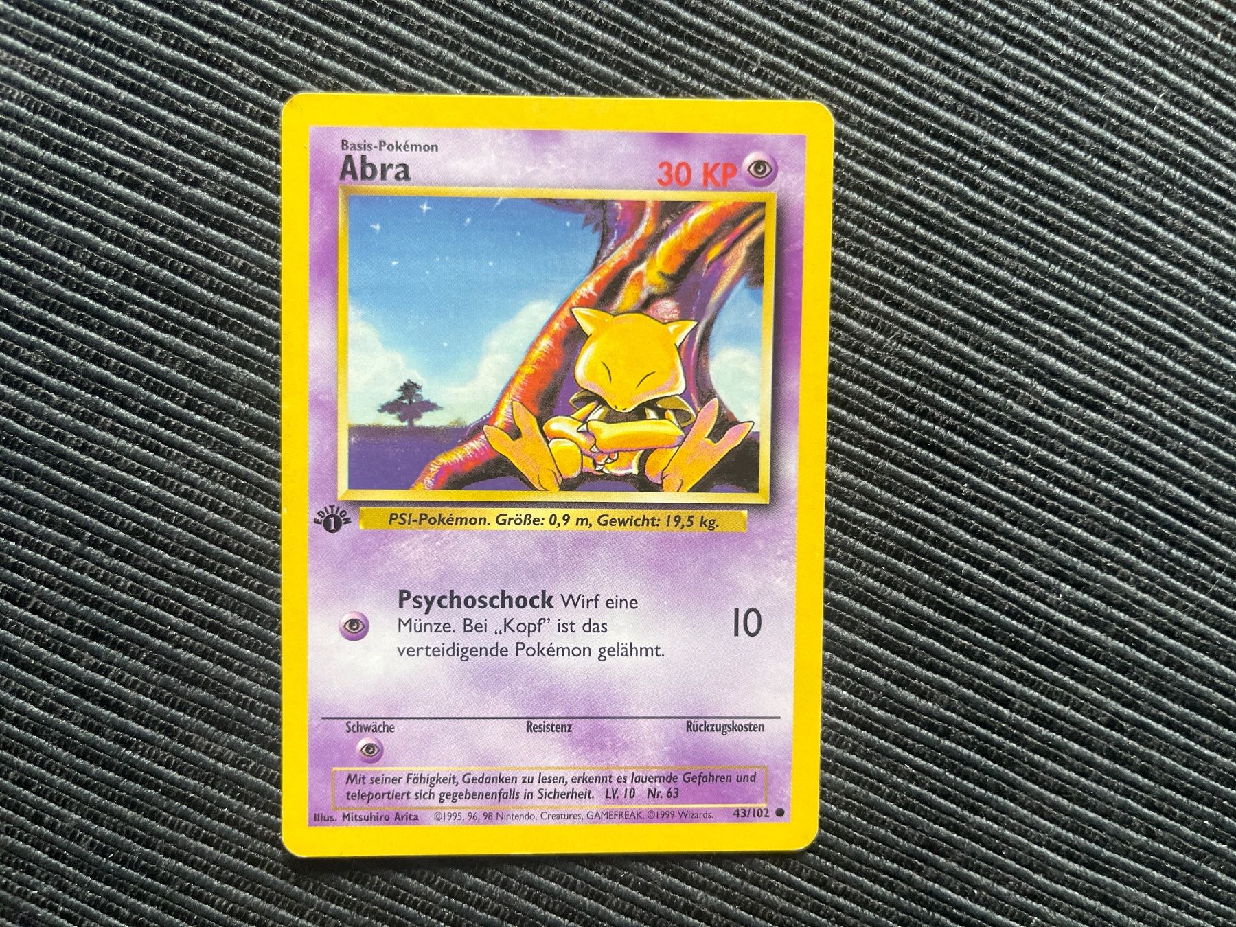 Pokémon Cartes à collectionner: Pokemon Abra 1. Edition non holo Base Set – D'occasion à Wabern par Collectfun