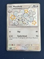 Maushold 210/091 Paldean Fates Baby Shiny Holo Rare Pokémon